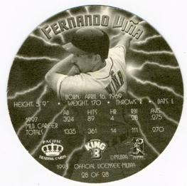 1998 Pacific King B Discs #28 Fernando Vina Back