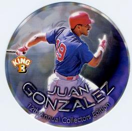 1999 Pacific King B Discs #8 Juan Gonzalez Front