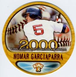 2000 Pacific King B Discs #1 Nomar Garciaparra Front
