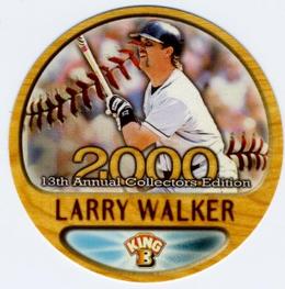 2000 Pacific King B Discs #2 Larry Walker Front