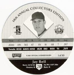 2001 Playoff King B Discs #NNO Jay Bell Back