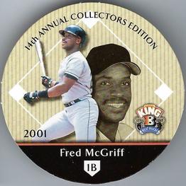 2001 Playoff King B Discs #NNO Fred McGriff Front