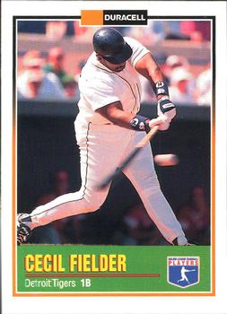 1993 Duracell Power Players I #23 Cecil Fielder Front