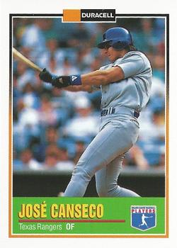 1993 Duracell Power Players II #19 Jose Canseco Front