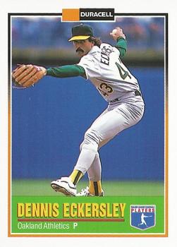 1993 Duracell Power Players II #23 Dennis Eckersley Front