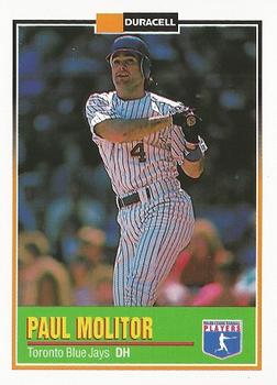 1993 Duracell Power Players II #24 Paul Molitor Front