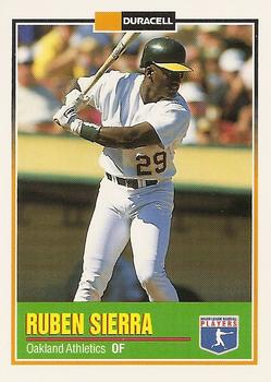 1993 Duracell Power Players II #6 Ruben Sierra Front