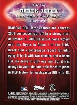 2011 Topps - Red Diamond #RDT2 Derek Jeter Back
