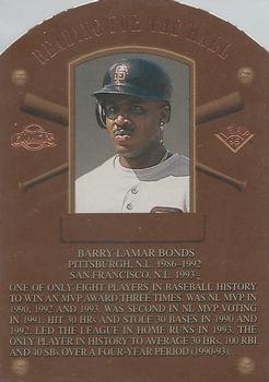 1995 Leaf - Heading for the Hall #4 Barry Bonds Front