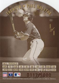 1995 Leaf - Heading for the Hall #8 Paul Molitor Back