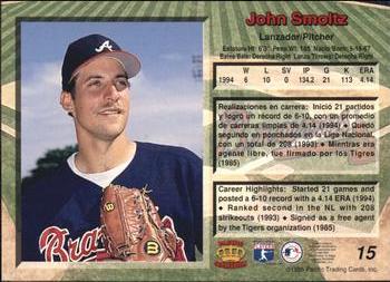 1995 Pacific #15 John Smoltz Back