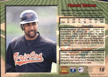 1995 Pacific #18 Harold Baines Back