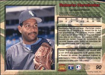 1995 Pacific #90 Roberto Hernandez Back