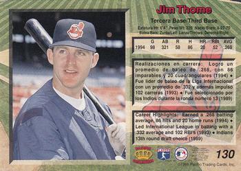 1995 Pacific #130 Jim Thome Back