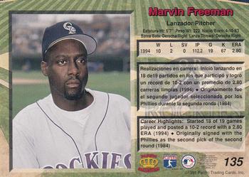1995 Pacific #135 Marvin Freeman Back