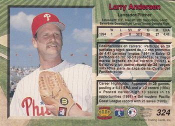 1995 Pacific #324 Larry Andersen Back