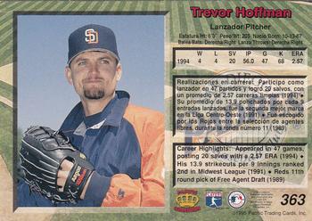 1995 Pacific #363 Trevor Hoffman Back