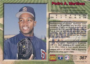 1995 Pacific #367 Pedro A. Martinez Back