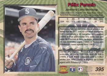 1995 Pacific #395 Felix Fermin Back