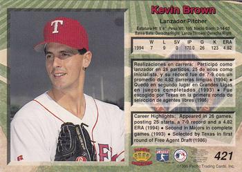 1995 Pacific #421 Kevin Brown Back