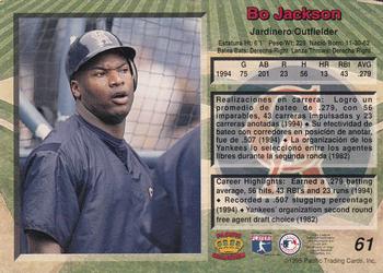1995 Pacific #61 Bo Jackson Back