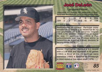 1995 Pacific #85 Jose DeLeon Back