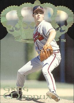 1995 Pacific - Gold Crown Die Cuts #1 Greg Maddux Front
