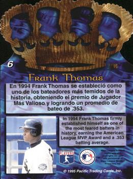 1995 Pacific - Gold Crown Die Cuts #6 Frank Thomas Back