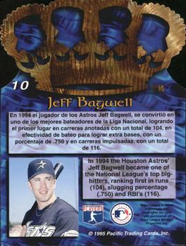 1995 Pacific - Gold Crown Die Cuts #10 Jeff Bagwell Back
