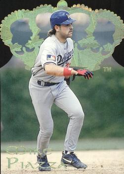 1995 Pacific - Gold Crown Die Cuts #13 Mike Piazza Front
