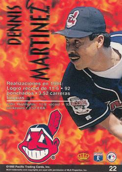 1995 Pacific - Latinos Destacados #22 Dennis Martinez Back