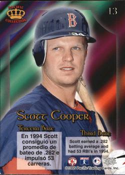1995 Pacific Prism #13 Scott Cooper Back