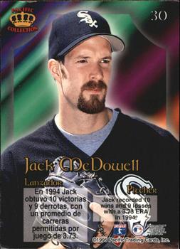1995 Pacific Prism #30 Jack McDowell Back