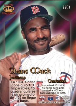 1995 Pacific Prism #80 Shane Mack Back