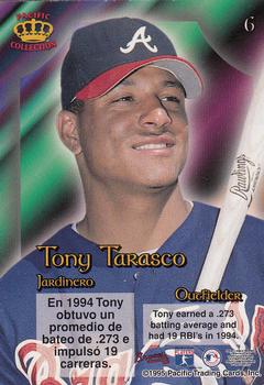 1995 Pacific Prism #6 Tony Tarasco Back