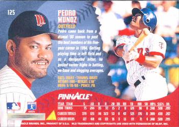 1995 Pinnacle #125 Pedro Munoz Back