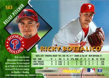 1995 Pinnacle #143 Ricky Bottalico Back