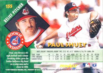 1995 Pinnacle #155 Paul Shuey Back
