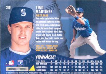 1995 Pinnacle #310 Tino Martinez Back