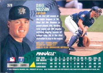 1995 Pinnacle #320 Dave Nilsson Back