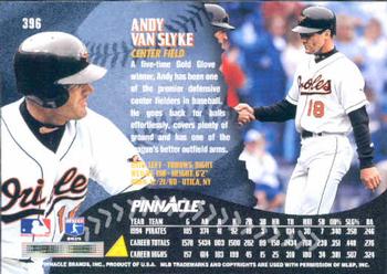 1995 Pinnacle #396 Andy Van Slyke Back