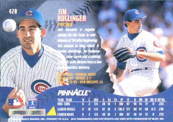 1995 Pinnacle #428 Jim Bullinger Back