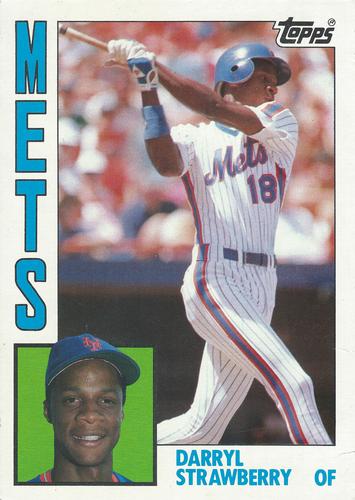 1984 Topps Super #12 Darryl Strawberry Front