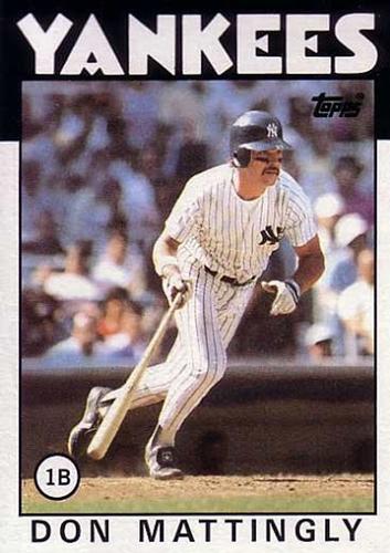 1986 Topps Super #1 Don Mattingly Front