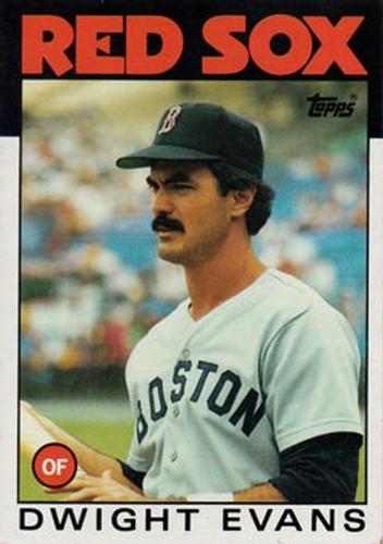 1986 Topps Super #22 Dwight Evans Front