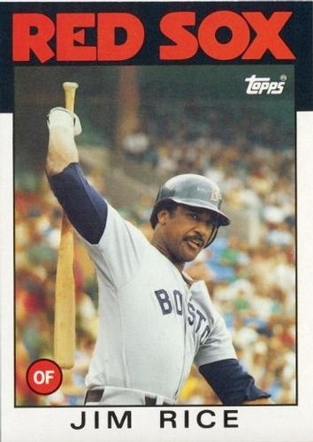 1986 Topps Super #43 Jim Rice Front