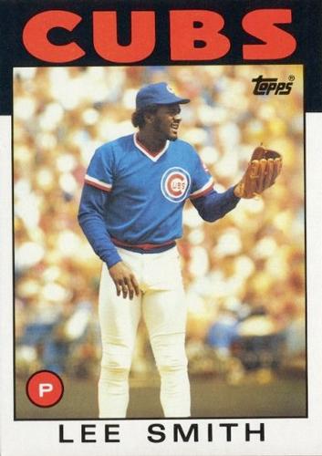 1986 Topps Super #52 Lee Smith Front