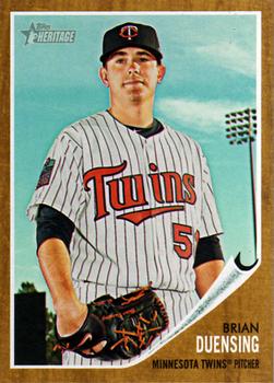 2011 Topps Heritage #124 Brian Duensing Front