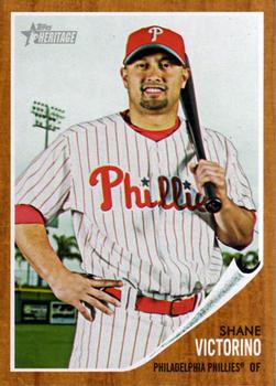 2011 Topps Heritage #157 Shane Victorino Front
