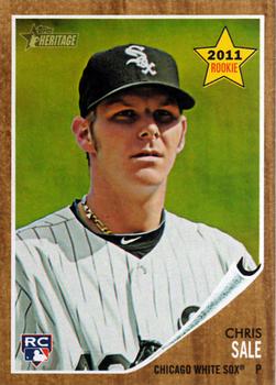 2011 Topps Heritage #214 Chris Sale Front